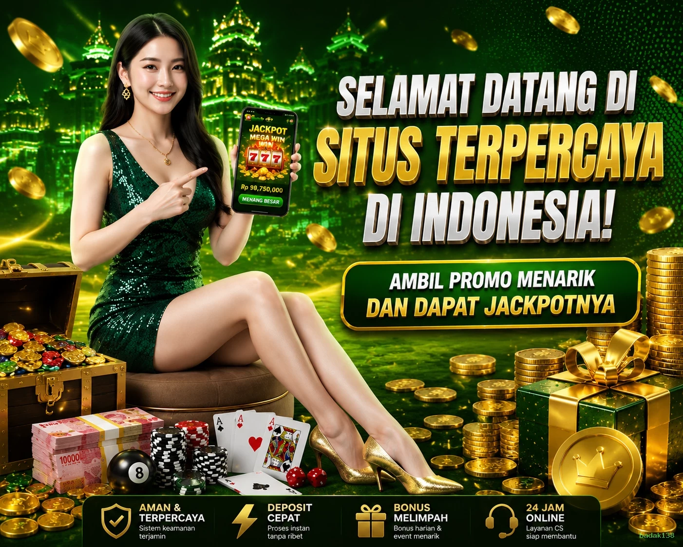 Ikon aplikasi badak138 resmi